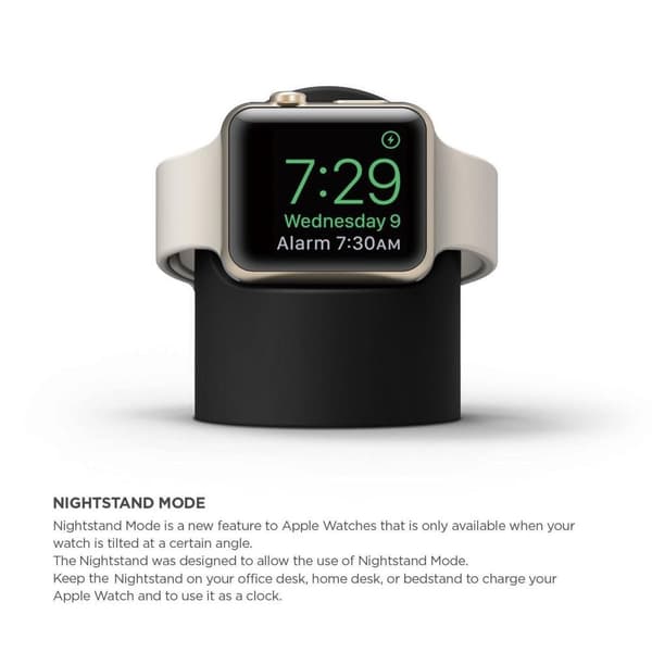 Silikonstativ för Apple Watch - Svart Svart