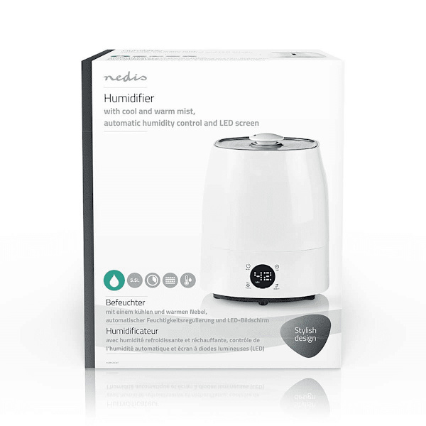 Nedis Luftfuktare 110W - Vit