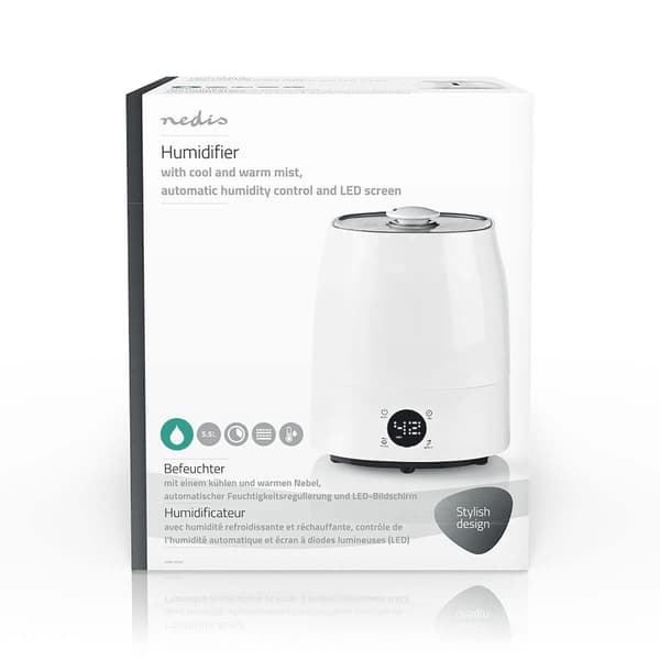 Nedis Luftfuktare 110W - Vit Svart