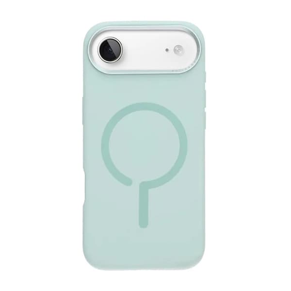 Silicone Mobile Case with Camera Metal Frame for iPhone Air - Green