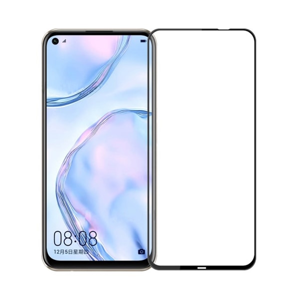 Skärmskydd Huawei P40 Lite - 3D Härdat Glas Svart