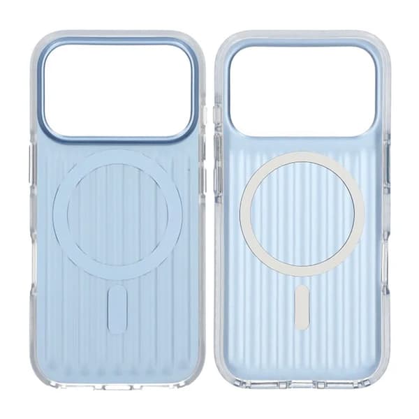 Mobile Case Corrugated Magsafe for iPhone 17 Pro - Blue