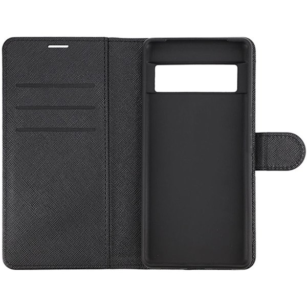 Google Pixel 7 Plånboksfodral med Stativ - Black