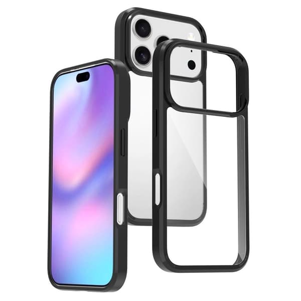 iPhone 18 Pro/17 Pro MagSafe Case with Acrylic Back - Black