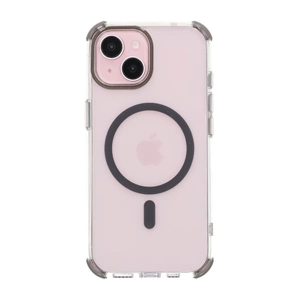 iPhone 15 Rvelon Mobile Case Magnet with Edge Protection - Gray