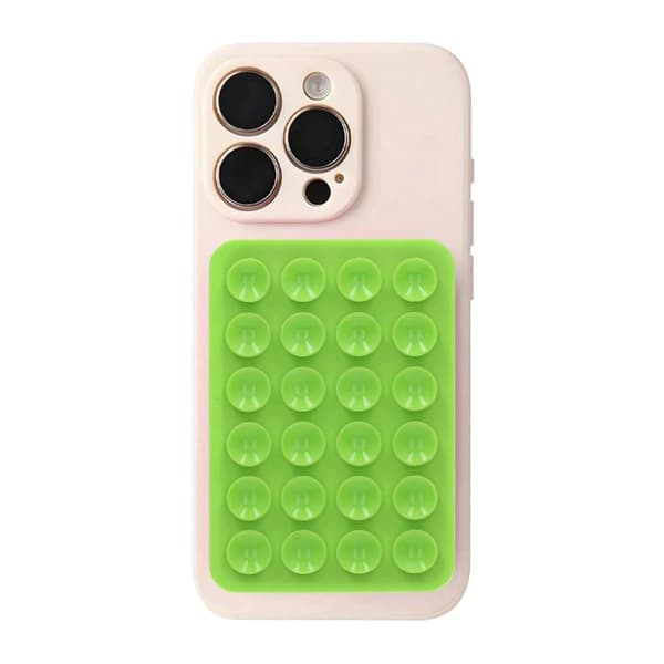 Silicone Suction Cup Strong Single-Sided Glass Sticker Phone Holder Green