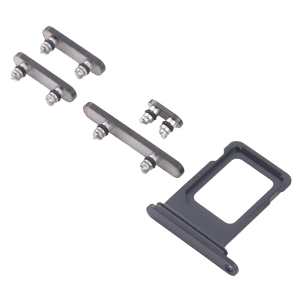 Buttons and SIM Card Holder for iPhone 16 Pro and 16 Pro Max - Black