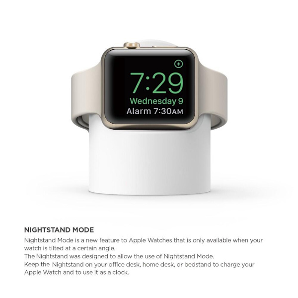 Silikonstativ för Apple Watch - Vit