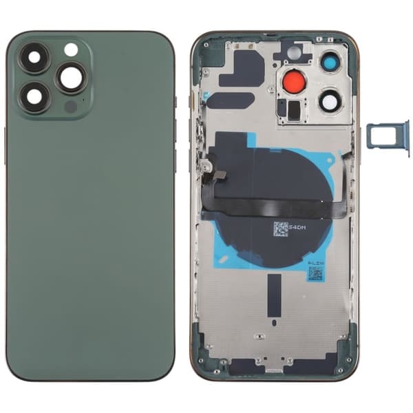 iPhone 13 Pro Max Back Cover with Small Parts (No Logo) - Green