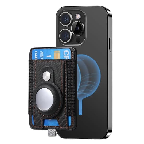 MC-W17 Apple AirTag Case with card holder - Black