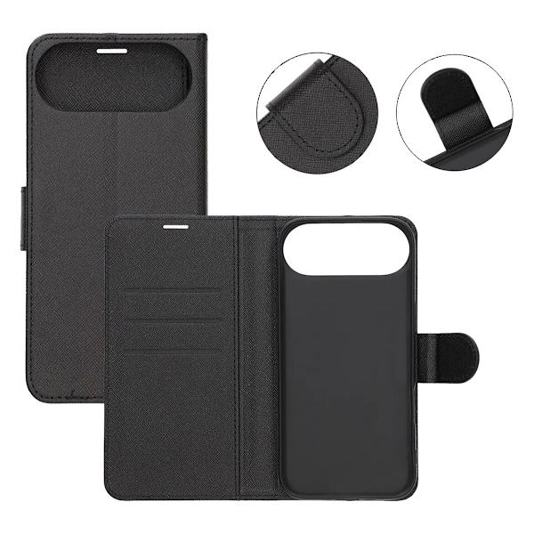 Wallet Case with Stand for iPhone 17 Air - Black