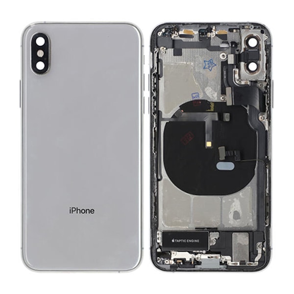 iPhone XS Baksida med Komplett Ram - Vit