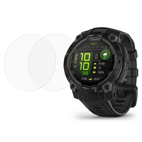 Garmin Instinct 3 Watch Screen Protector 2-Pack - Transparent