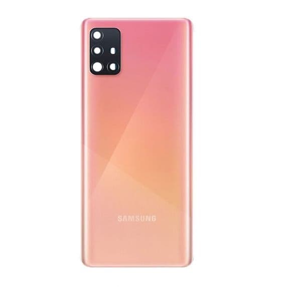 Samsung Galaxy A51 Baksida med tejp - Rosa Svart