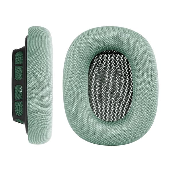 AirPods Max green mesh silicone earphone covers, one pair