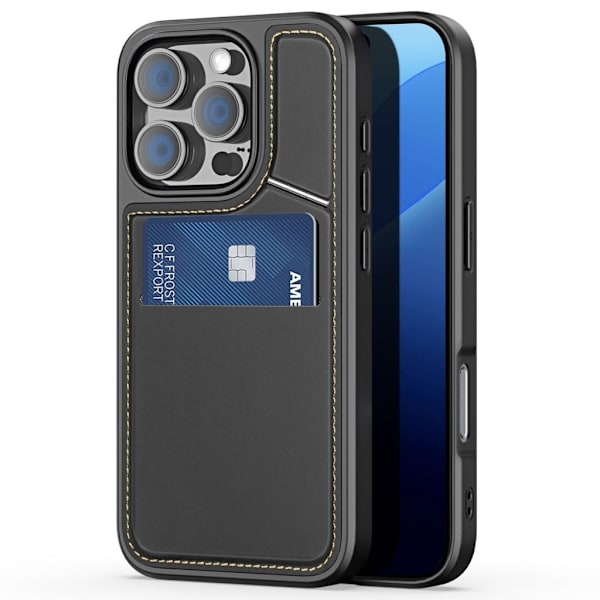 DUX DUCIS iPhone 16 Pro Case with card slot - Black