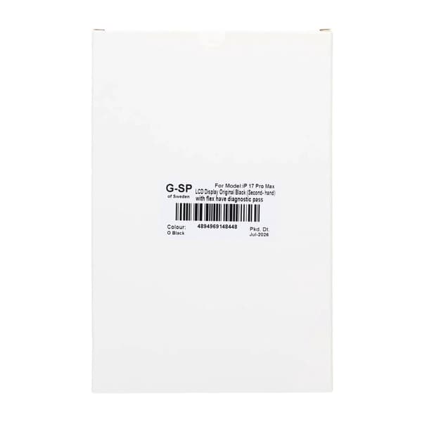 iPhone 17 Pro Max LCD Display Original Black (Second- hand) with flex have diagnostic pass