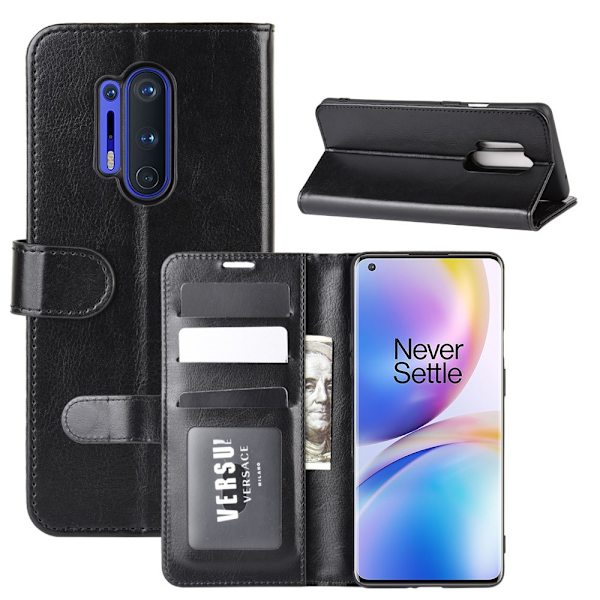 OnePlus 8 Pro Wallet Cover - Black