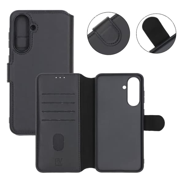 Rvelon Wallet Case for Samsung A56 - Black
