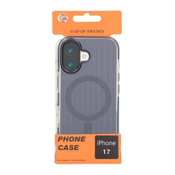 Corrugated Magsafe Mobile Case for iPhone 17 - Dark Blue