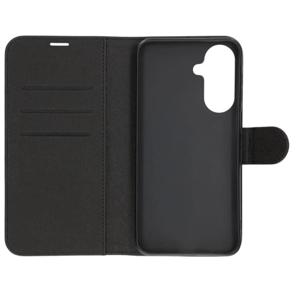 Flip Stand Leather Wallet Case For Samsung A27 Black