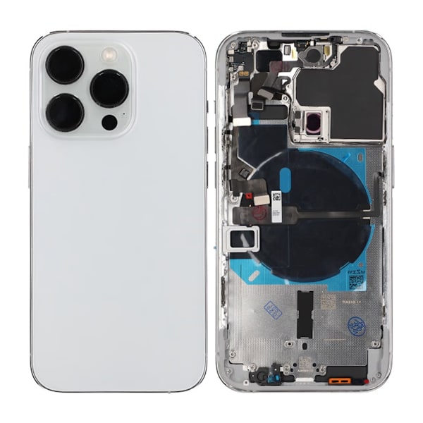 iPhone 14 Pro Back Cover with Complete Frame OEM - White