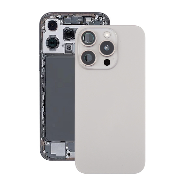 iPhone 16 Pro Max Back Glass Complete OEM - Natural Titanium