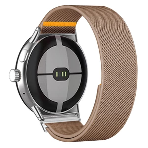 Google Pixel Watch 3 45mm Watch Strap in Nylon - Light Brown