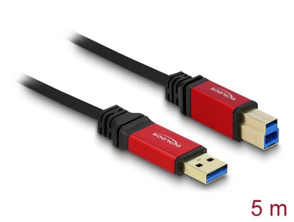 Delock USB 5 Gbps Cable USB-A male to USB 5 Gbps USB-B male 5m Premium