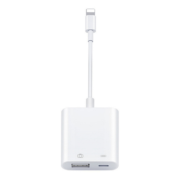 SiGN Lightning & USB Camera Adapter 5V, 1A - White