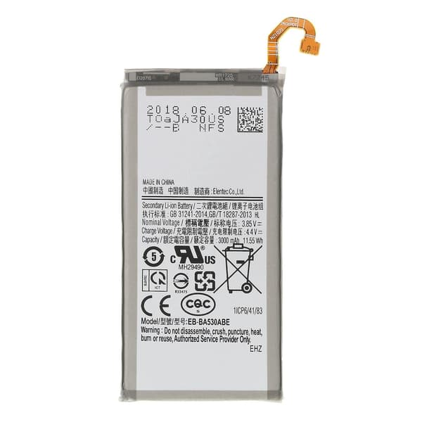 Samsung Galaxy A8 2018 SM-A530F Batteri Svart