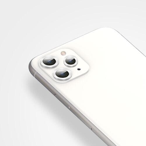 Baseus Alloy Linsskydd för iPhone 11 Pro & 11 Pro Max - Silver Svart