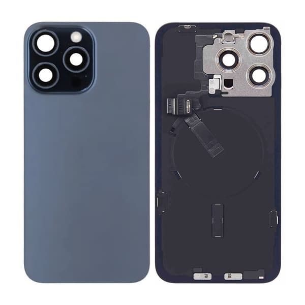 iPhone 15 Pro Max Back Glass Complete OEM - Blue