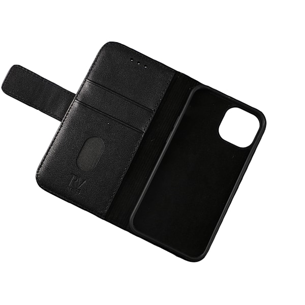 iPhone 13 Mini Plånboksfodral Läder Rvelon - Svart