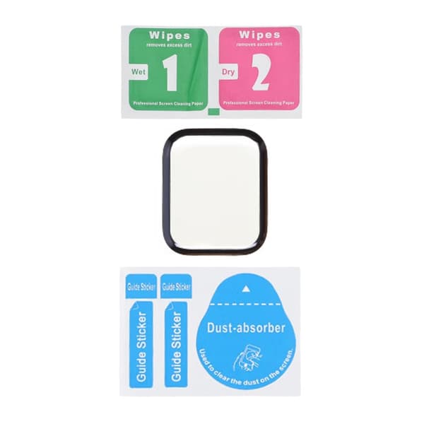 Screen Protector Apple Watch Series 9 41mm Full Coverage Tempered Glass - Black