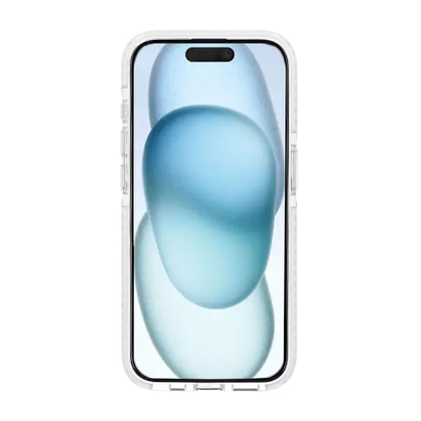Transparent double-sided coated IMD magnetism case For iPhone 15 Pro white