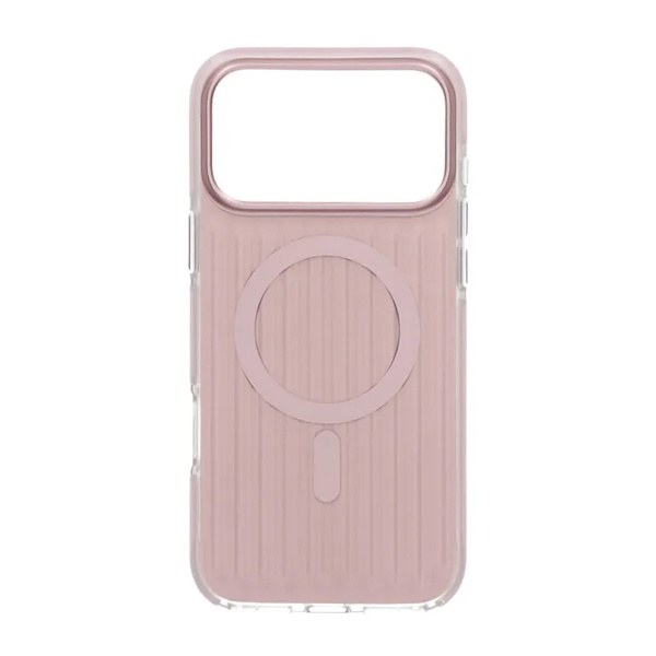 Mobilskal Korrugerad Magsafe för iPhone 17 Pro Max - Rosa