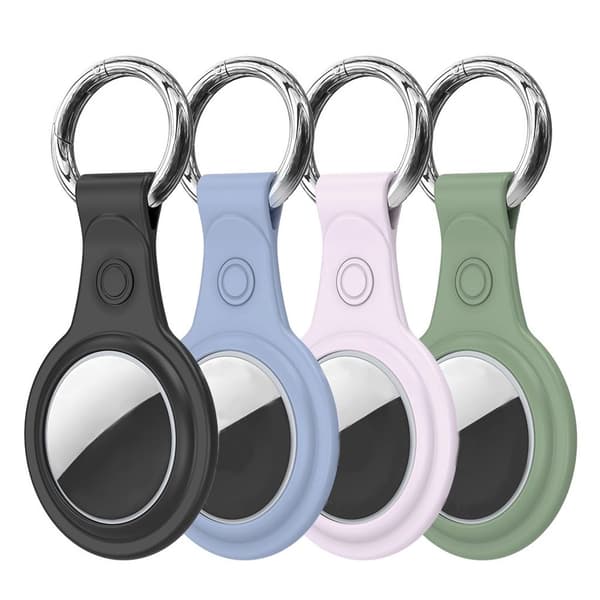 DUX DUCIS Apple AirTag Case 4-pack with Keychain - Multicolor