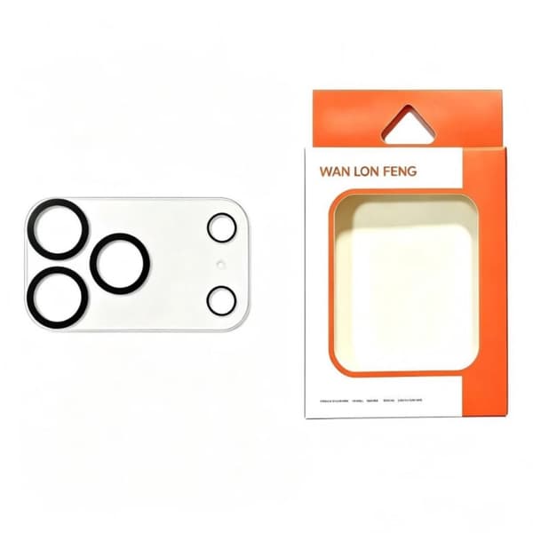 iPhone 18 Pro Lens Protector Tempered Glass Silk Screen Printing - Transparent