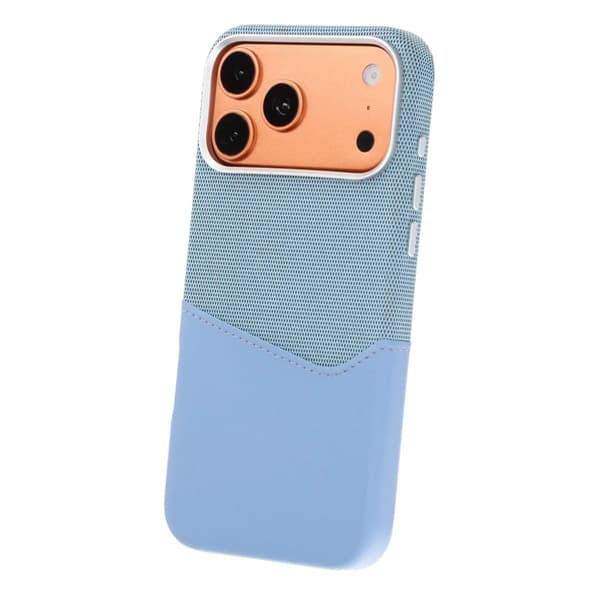 Magnetiskt Mobilskal med Läder Korthållare till iPhone 17 Pro och 18 Pro - Blå