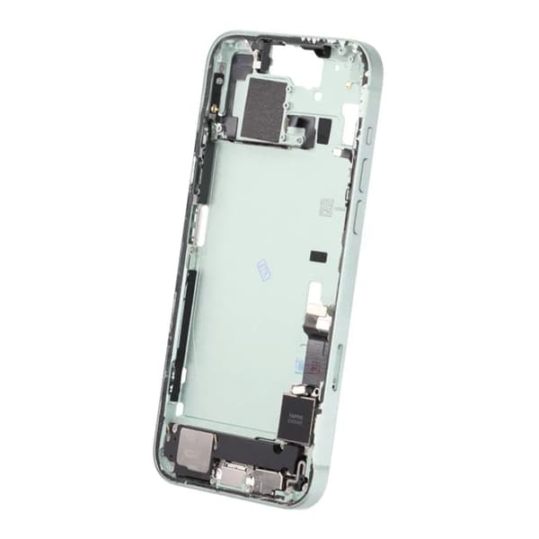 Middle frame with small parts for iPhone 15 Plus - Green OEM