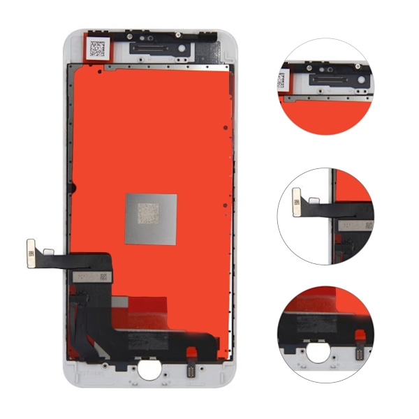 iPhone 8 Plus LCD Skärm DTP - Vit