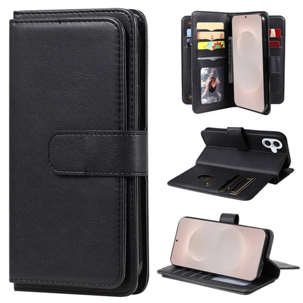 Samsung Galaxy S26 Edge Cover with 10 Card Slots - Black