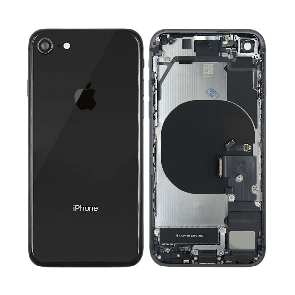 iPhone 8 Plus Baksida med Komplett Ram - Vit