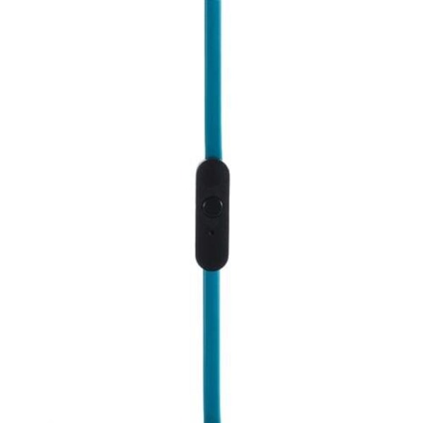 AUX Ljudkabel med mikrofon support, 1.2m, Blå