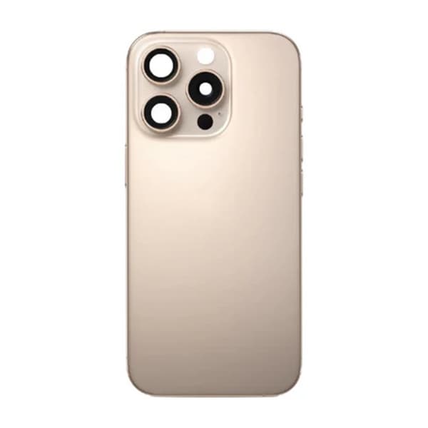 iPhone 16 Pro Back Glass with small parts - Sand-colored Titanium