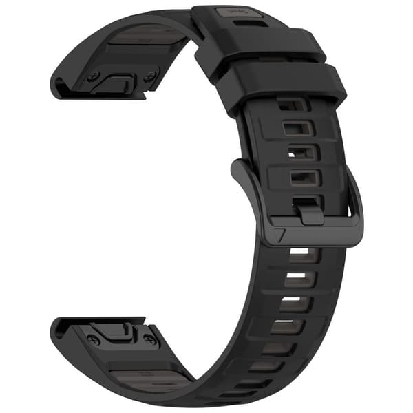 Garmin Fenix 8/Fenix E/Quatix 7 Pro etc Watch Strap – Black/Grey