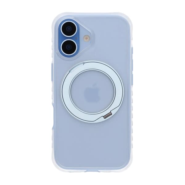 Armor Matte Frosted Magnetic Case with 360° Rotatable Kickstand - iPhone 17 Blue