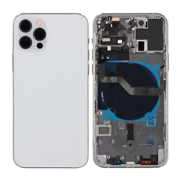 iPhone 12 Pro Back Cover Complete OEM White With Small Parts