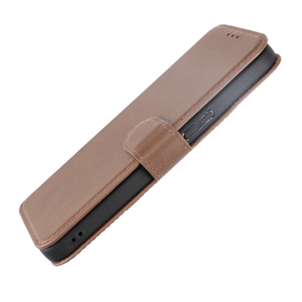 iPhone 15 Pro Max Plånboksfodral Läder Rvelon - Brun